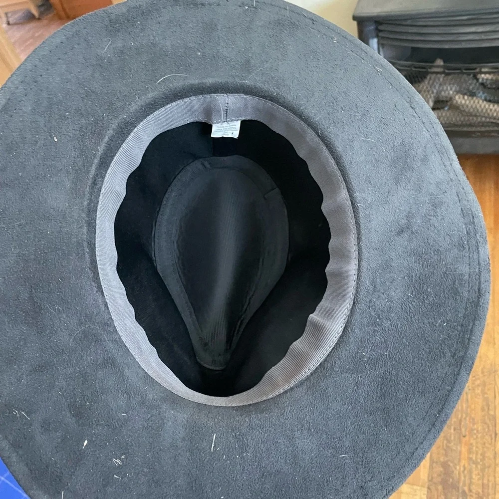 World Market - slate blue grey hat - Picture 2 of 5